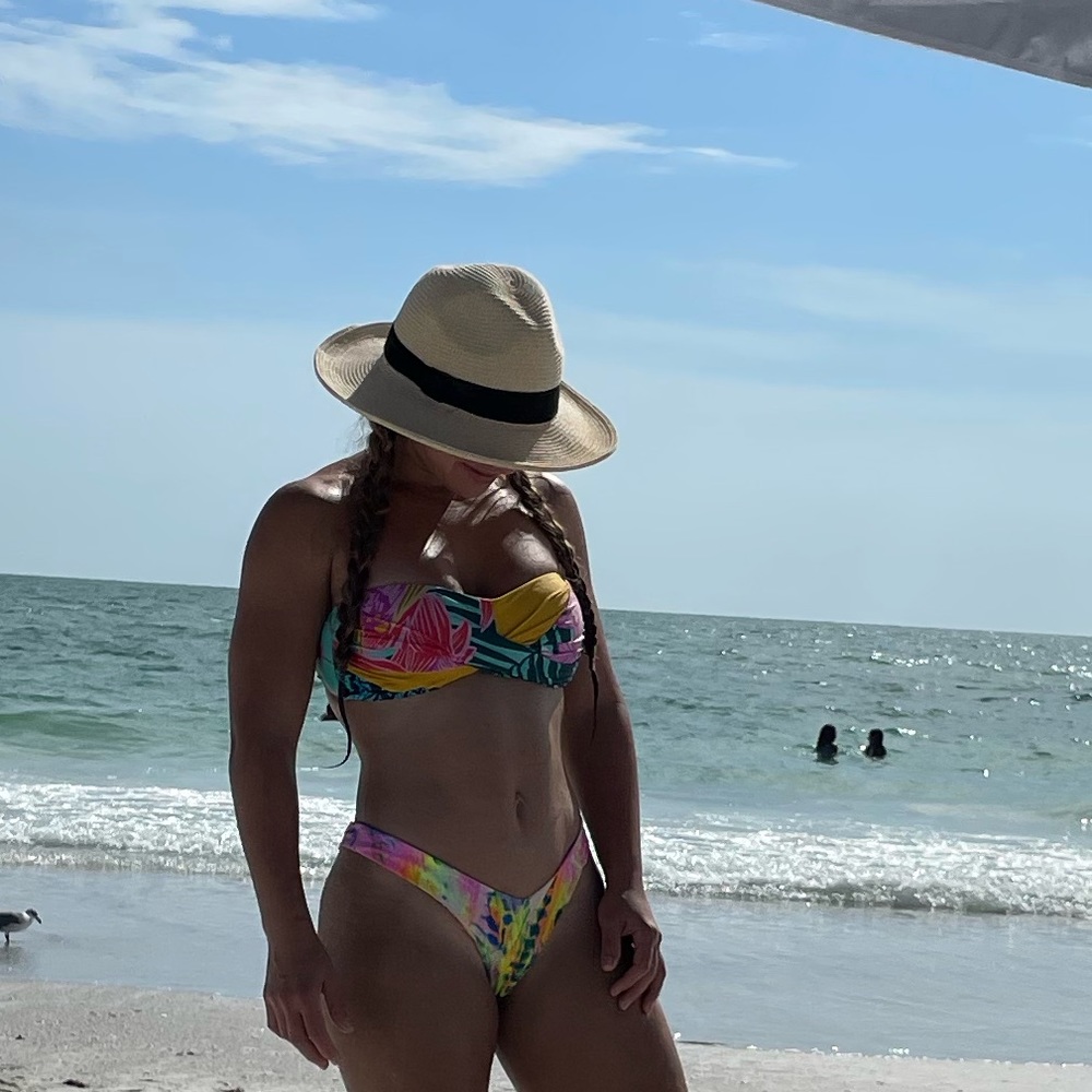 🌺Trina Turk Terra Nostra Bandeau Bikini Top